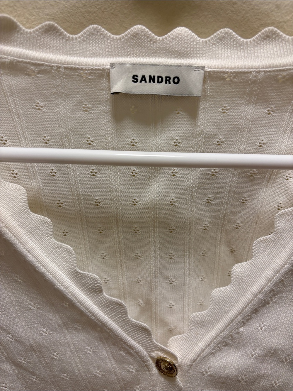 Sandro white cardigan - Picture 2 of 7